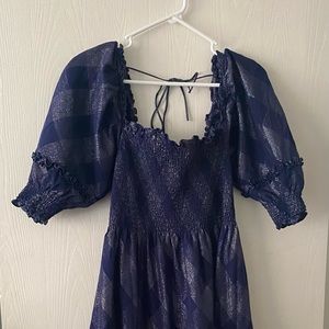 Hill House Home Nap Dress Nesli Blue Check